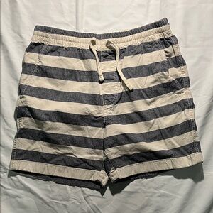 Men's Striped Drawstring Shorts Sz S